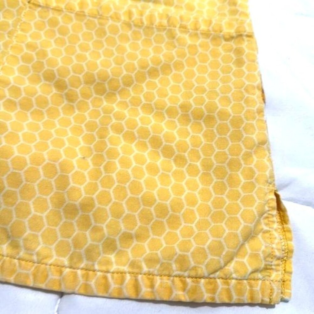 Disney Winnie The Pooh "Dont Forget To Smile Today" Yellow Scrub Top Medium - Picture 8 of 8